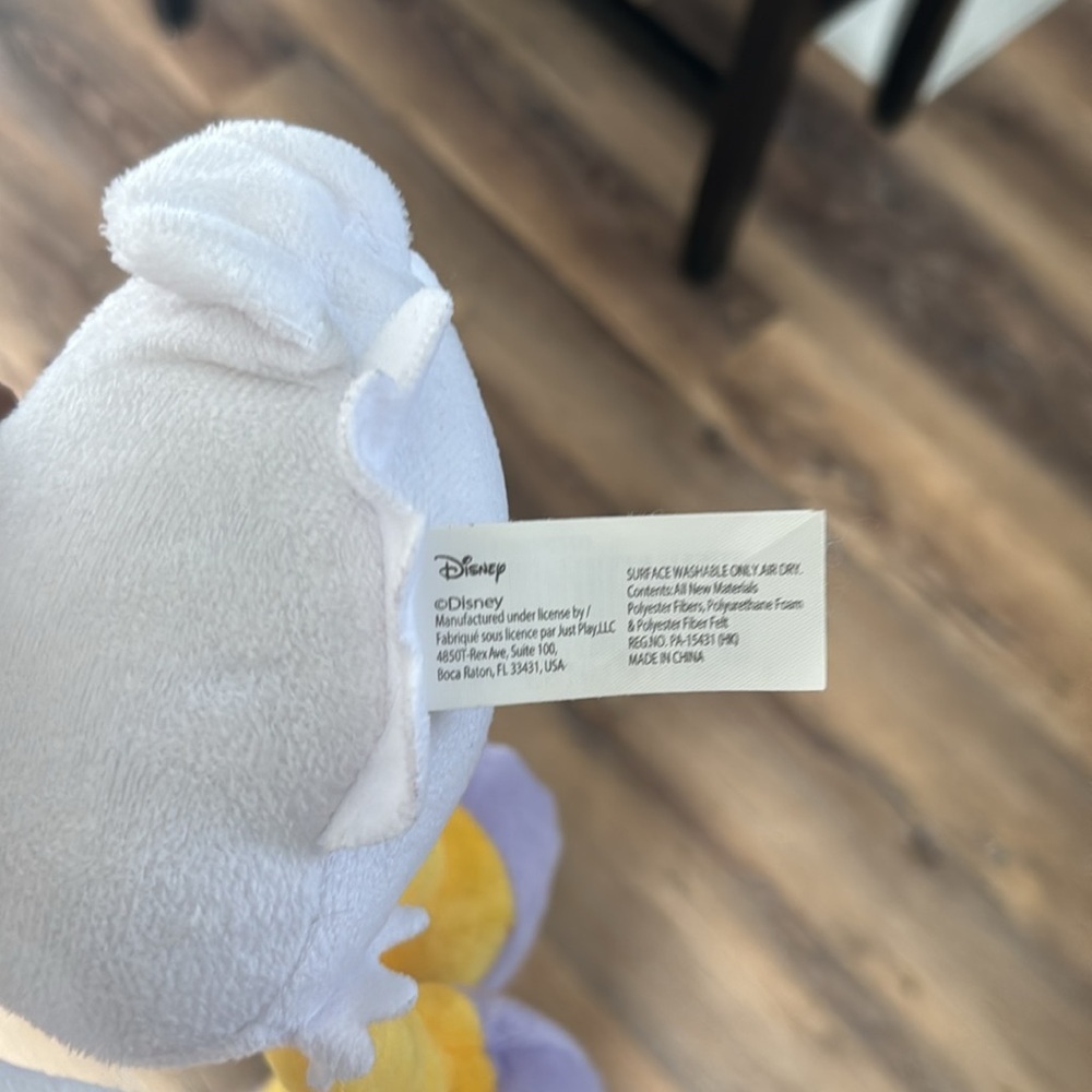 Disney Daisy Duck Purple White & Yellow Plush - Picture 6 of 9